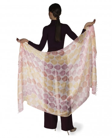 Палантин Унисекс HAND.W40-FEUILLE/ROSE